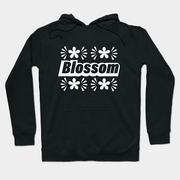 Blossom blossoming logo design Hoodie by BL4CK&WH1TE 